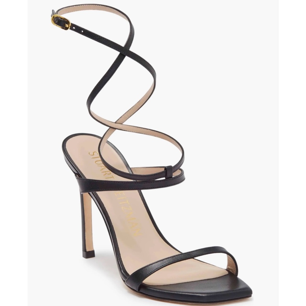 Stuart Weitzman Black Strappy Heels